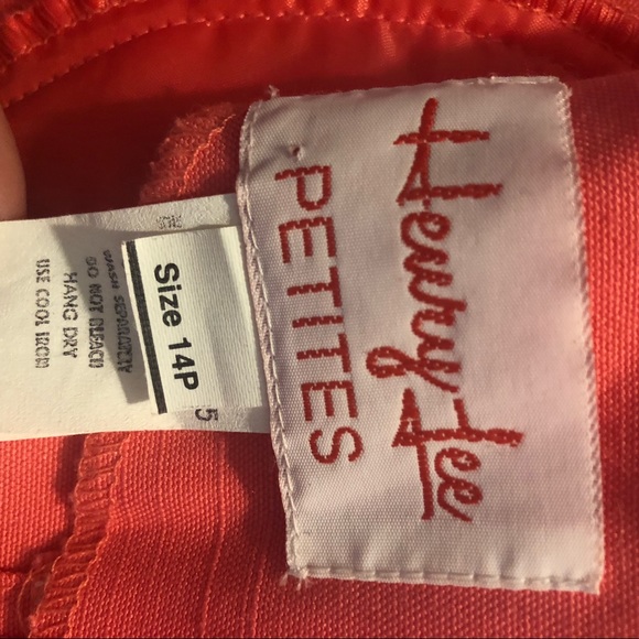 Vintage Henry Lee Petite Neon Dress Workwear Pink - Picture 4 of 8